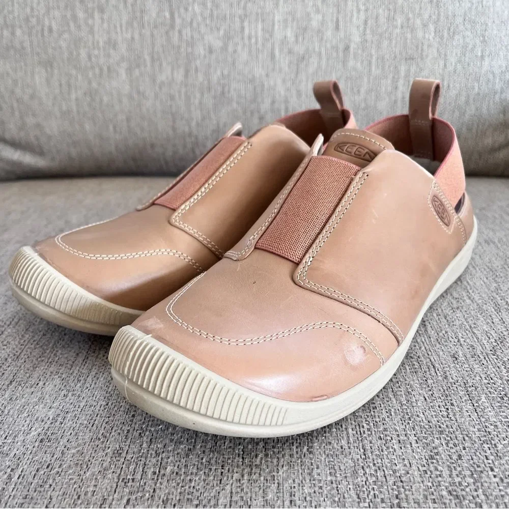 KEEN Lorelai II Slip-On Tan/Brick Dust Casual Shoes Size 8